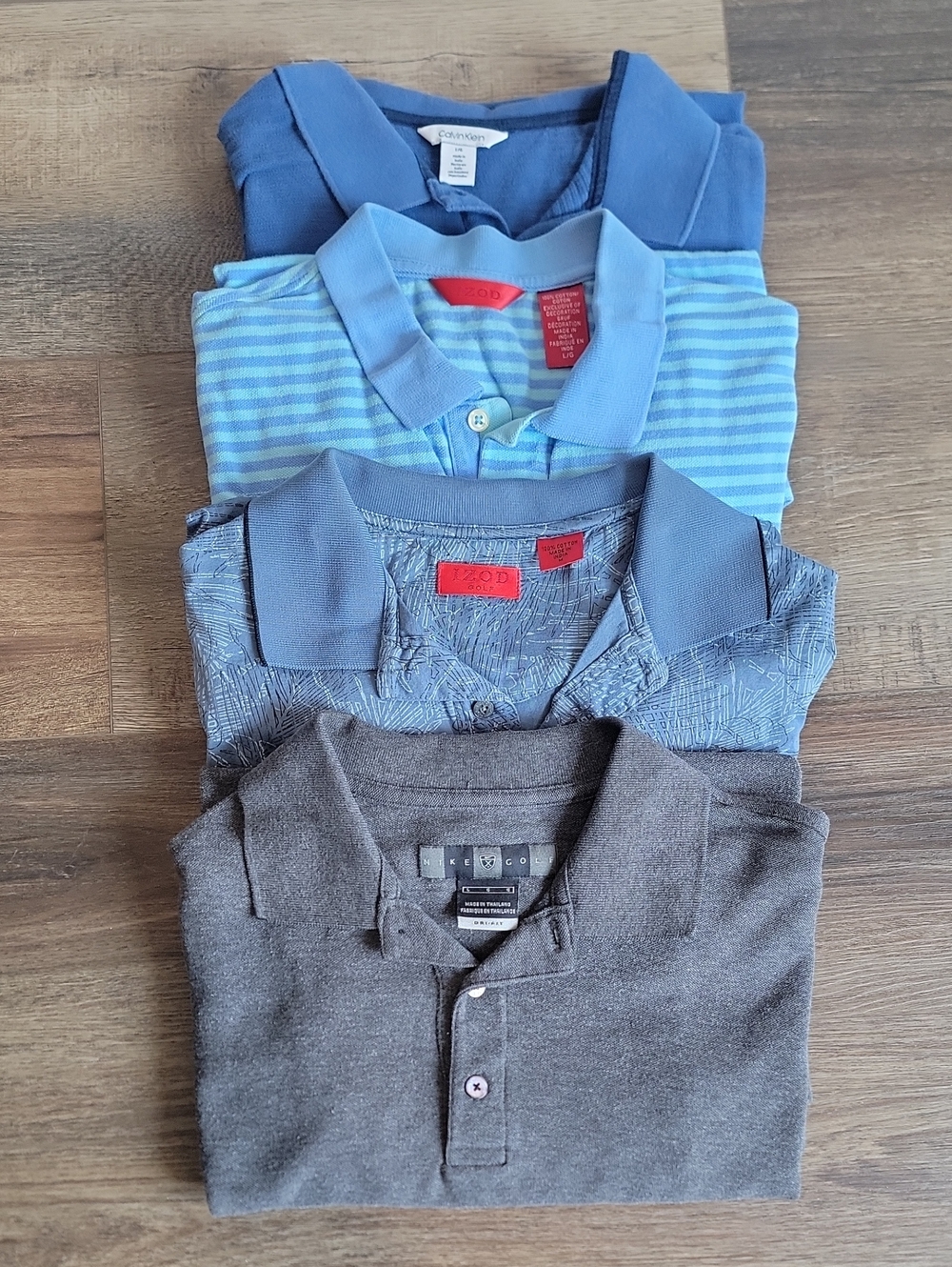 Nike Polo Shirt Plus 3 More Items Izod - Calvin Klein Mens Size Large